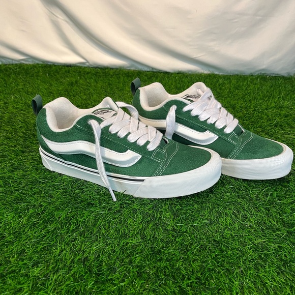 Mens Size 7 Vans Knu-Skool Green & White - Used Condition Excellent - Picture 2 of 15